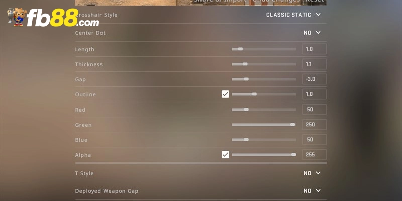 Cách Chỉnh Tâm CSGO Pro Nhất - Cho Các Tay Thiện Xạ 2025 3 Sử dụng Setting để điều chỉnh tâm súng trong CSGO